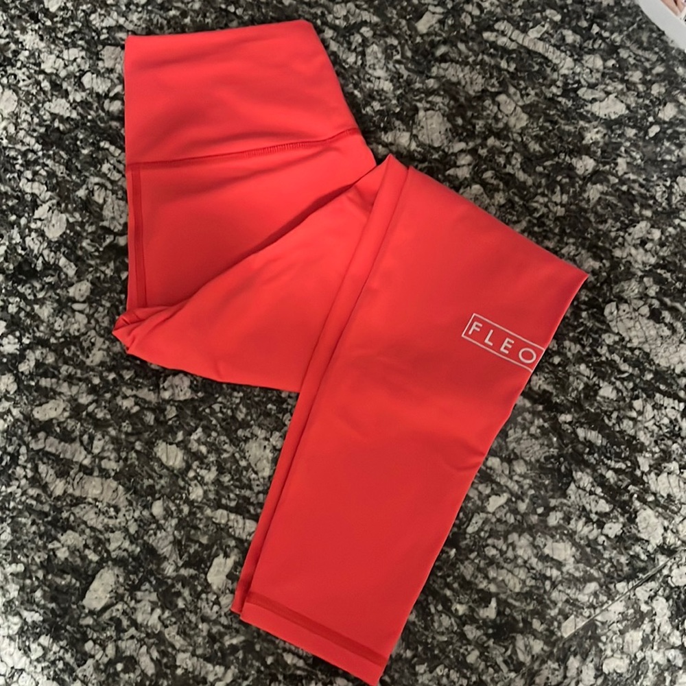 FLEO El Toro muse fabric. Neon pink. Medium. 25” inseam.